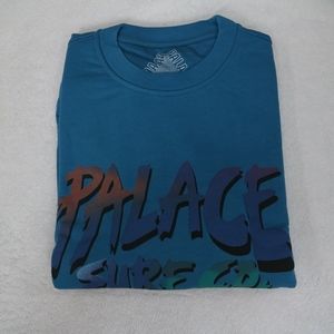Palace - Surf Co Crewneck Sweatshirt Blue - Large